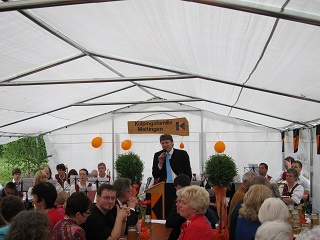 Foto von der Ansprache von B&uuml;rgermeister Dr. Higl